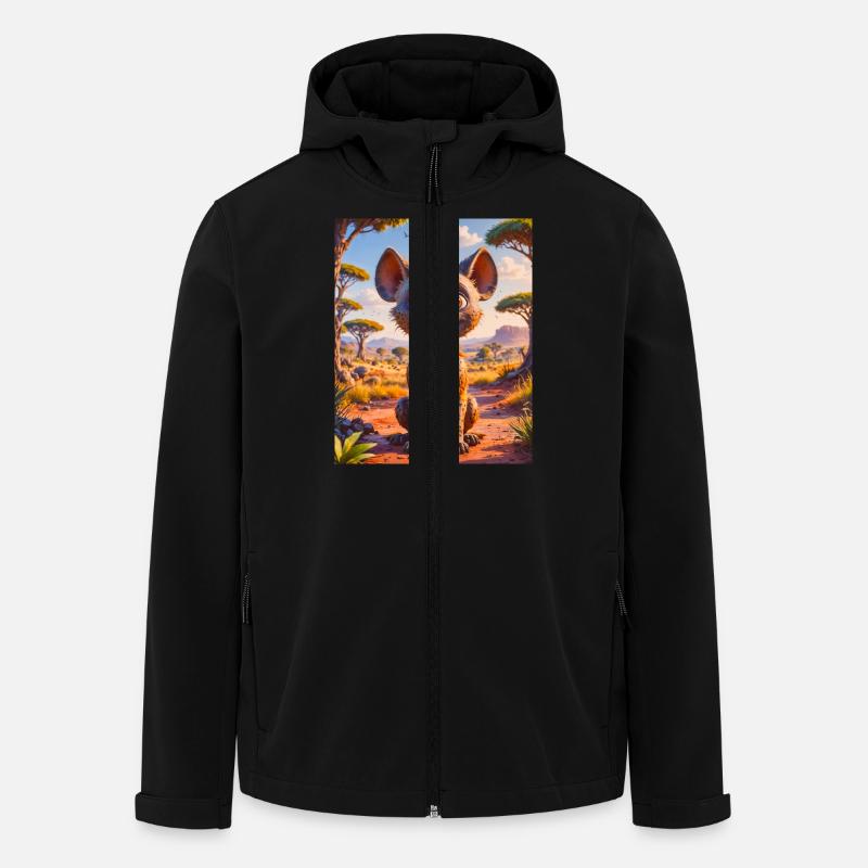 super cute african animals– harpy - Men’s Recycled Softshell Jacket by Stanley/Stella - black