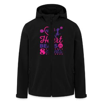 Cheerleading My Heart Beats In 8 Counts - Men’s Recycled Softshell Jacket by Stanley/Stella - black - Front - AI Model Male 185 light (185cm)