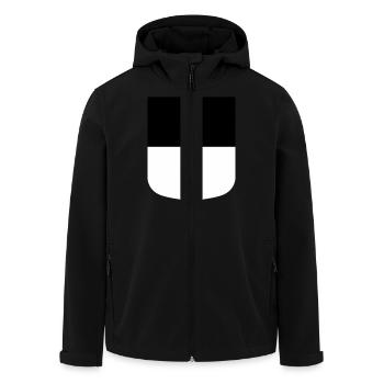 Ulm - Veste softshell homme en polyester recyclé Stanley/Stella - noir - Devant - AI Model Male 185 light (185cm)