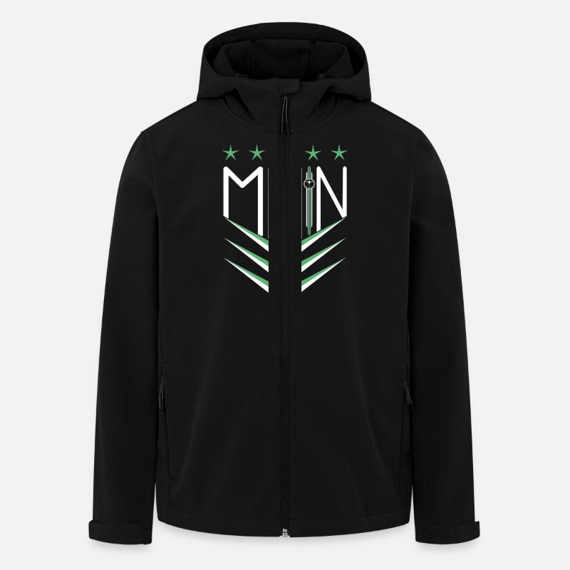 moin moin - Recycelte Männer Softshell-Jacke von Stanley/Stella - Schwarz