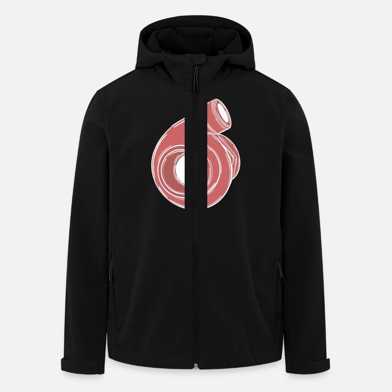 Turbo - Recycelte Männer Softshell-Jacke von Stanley/Stella - Schwarz