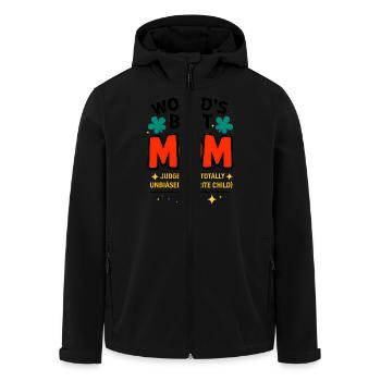 Die beste Mutter der Welt Lustiger Frecher Witz - Recycelte Männer Softshell-Jacke von Stanley/Stella - Schwarz - Vorne - AI Model Male 185 light (185cm)