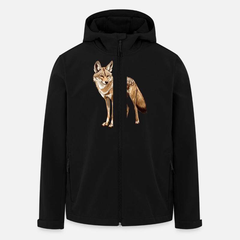 Chacal rusé - Veste softshell homme en polyester recyclé Stanley/Stella - noir