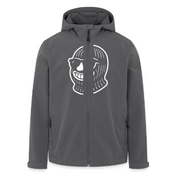 Bandit Gangster Masque de Ski - Veste softshell homme en polyester recyclé Stanley/Stella - charbon - Devant - AI Model Male 185 light (185cm)