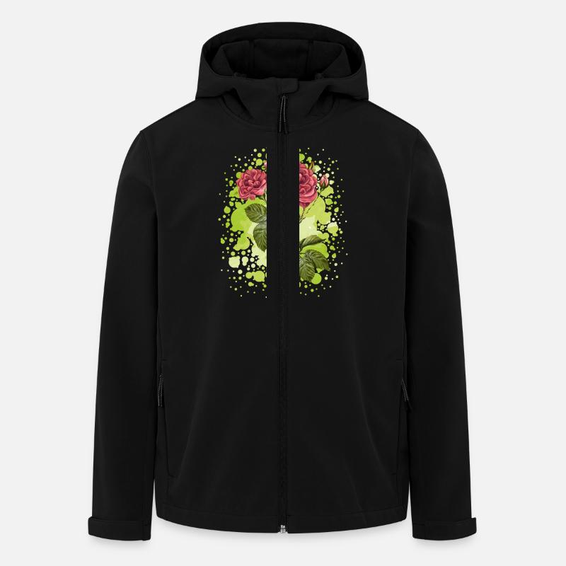 Fleur - Veste softshell homme en polyester recyclé Stanley/Stella - noir