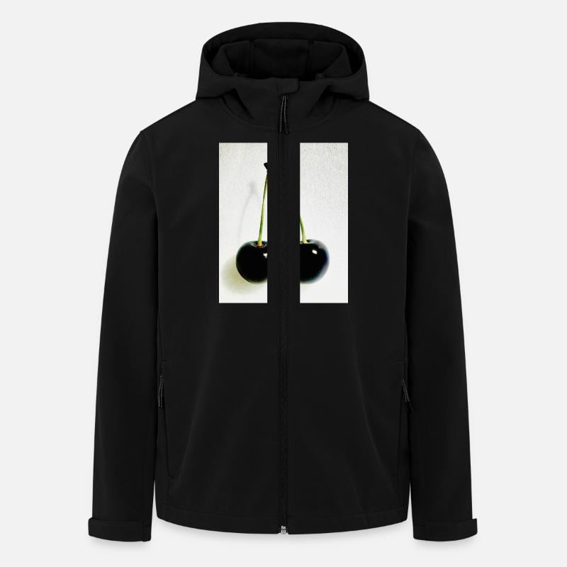 Kirsche - Recycelte Männer Softshell-Jacke von Stanley/Stella - Schwarz