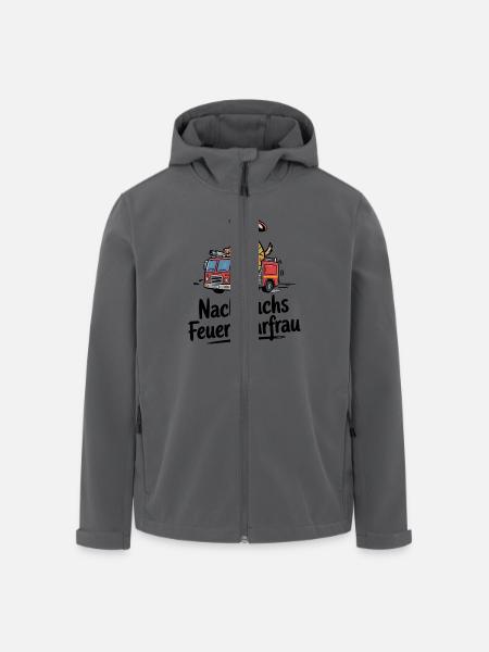Bientôt, vous serez pompier ! - Veste softshell homme en polyester recyclé Stanley/Stella - noir