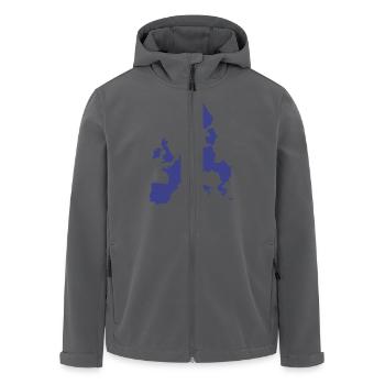 Europe - Union Européenne - Veste softshell homme en polyester recyclé Stanley/Stella - noir - Devant - AI Model Male 185 light (185cm)
