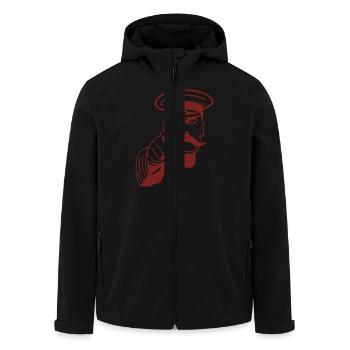 I want YOU - Men’s Recycled Softshell Jacket by Stanley/Stella - black - Front - AI Model Male 185 light (185cm)