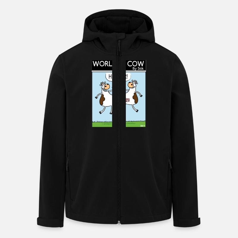 HI FOUR! - Men’s Recycled Softshell Jacket by Stanley/Stella - black