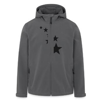 Stars - Recycelte Männer Softshell-Jacke von Stanley/Stella - Schwarz - Vorne - AI Model Male 185 light (185cm)