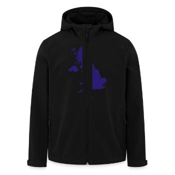 UK - Großbritannien - Recycelte Männer Softshell-Jacke von Stanley/Stella - Schwarz - Vorne - AI Model Male 185 light (185cm)