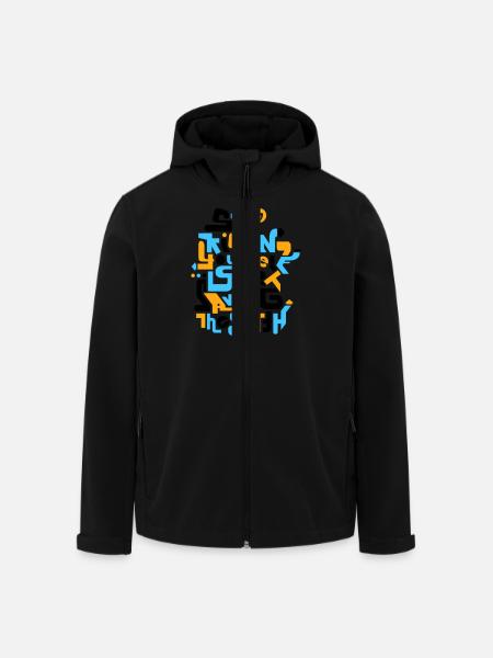 stopkillingyaself_3f - Recycelte Männer Softshell-Jacke von Stanley/Stella - Schwarz