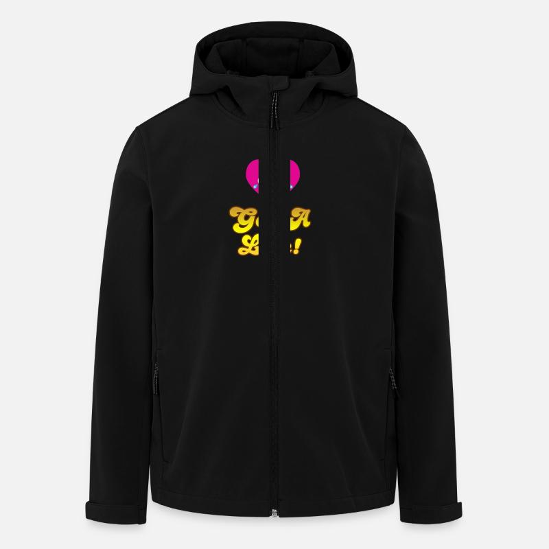 Candy Crush Get A Life - Men’s Recycled Softshell Jacket by Stanley/Stella - black