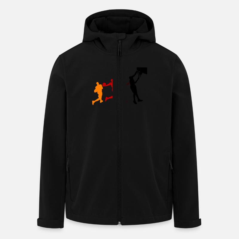 Basketball - Recycelte Männer Softshell-Jacke von Stanley/Stella - Schwarz
