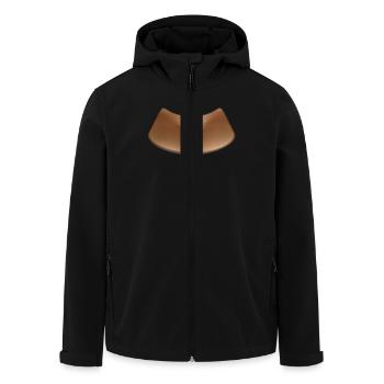 Dekolleté - Brüste - Recycelte Männer Softshell-Jacke von Stanley/Stella - Schwarz - Vorne - AI Model Male 185 light (185cm)