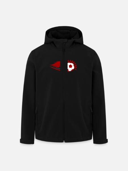 Frankfurt Fußball - Recycelte Männer Softshell-Jacke von Stanley/Stella - Schwarz