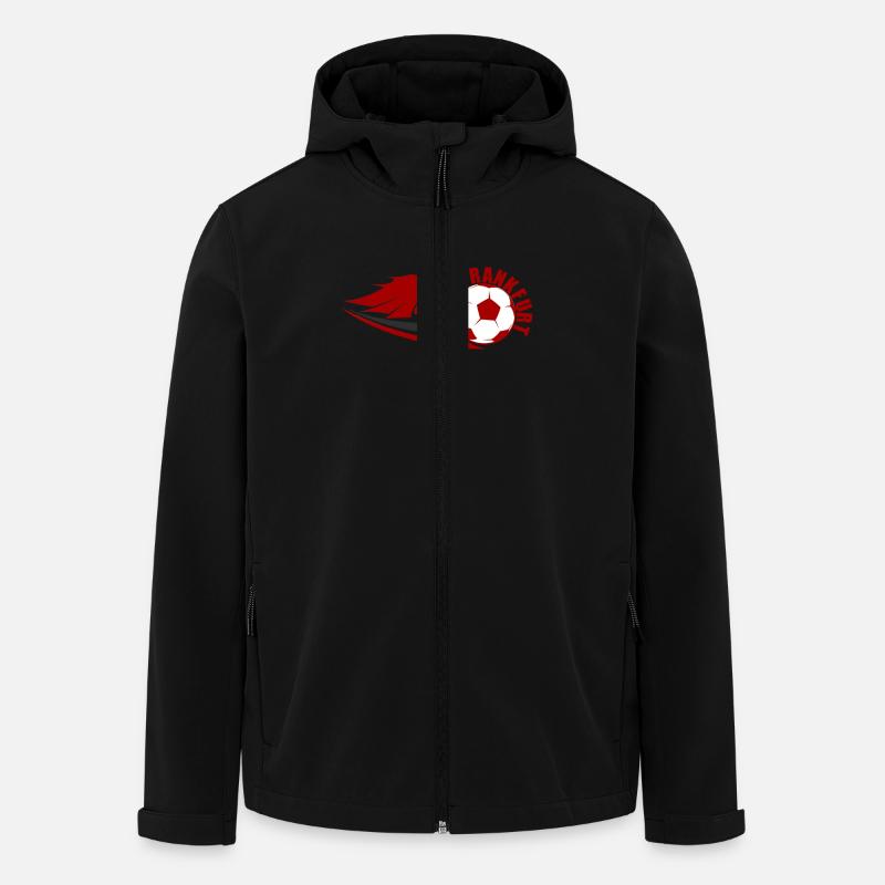 Frankfurt Fußball - Recycelte Männer Softshell-Jacke von Stanley/Stella - Schwarz