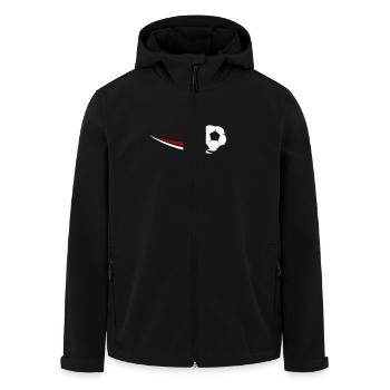 Austria Fussball - Recycelte Männer Softshell-Jacke von Stanley/Stella - Schwarz - Vorne - AI Model Male 185 light (185cm)
