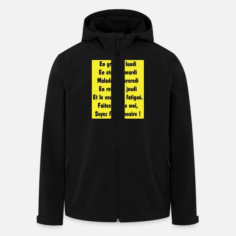 Beamter - Recycelte Männer Softshell-Jacke von Stanley/Stella - Schwarz