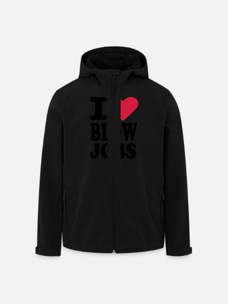 Blowjobs - Recycelte Männer Softshell-Jacke von Stanley/Stella - Schwarz