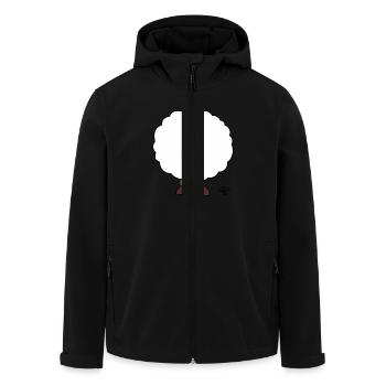 Mr Schaf Rückseite ohne Schrift - Recycelte Männer Softshell-Jacke von Stanley/Stella - Schwarz - Vorne - AI Model Male 185 light (185cm)
