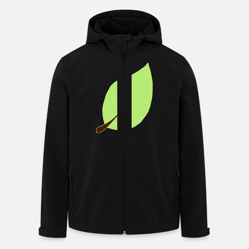 leaf - Men’s Recycled Softshell Jacket by Stanley/Stella - black