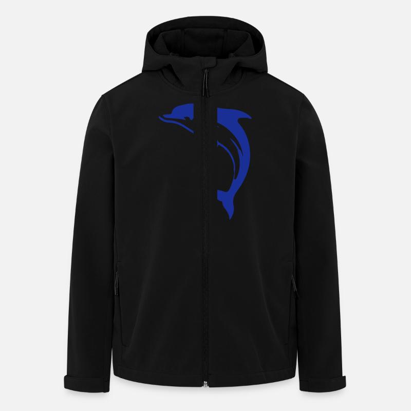 dolphin - Men’s Recycled Softshell Jacket by Stanley/Stella - black