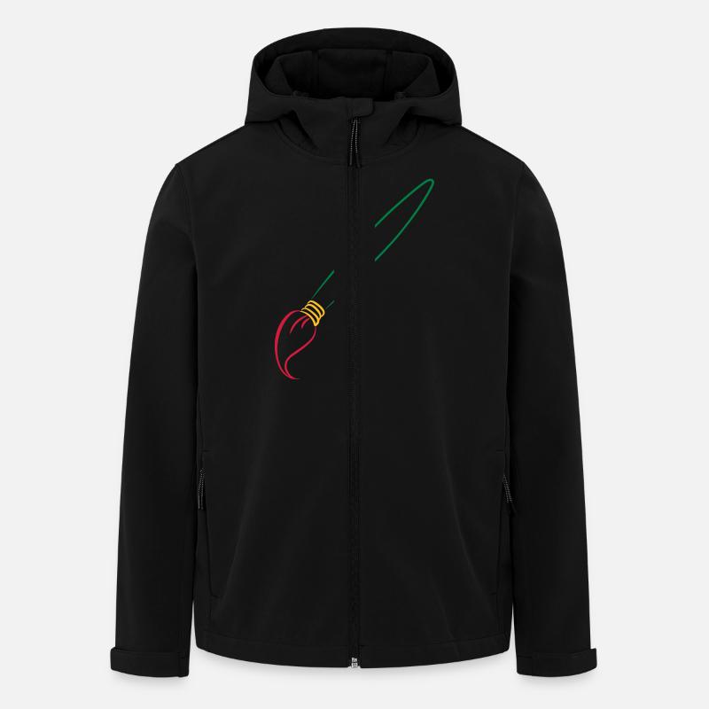 brush de - Recycelte Männer Softshell-Jacke von Stanley/Stella - Schwarz