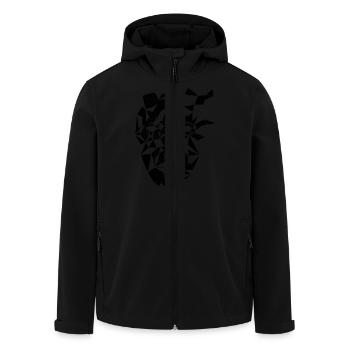 Tri Mask - Recycelte Männer Softshell-Jacke von Stanley/Stella - Schwarz - Vorne - AI Model Male 185 light (185cm)