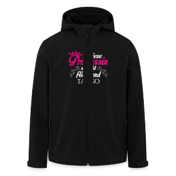 Tango - Prinzessin - Recycelte Männer Softshell-Jacke von Stanley/Stella - Schwarz - Vorne - AI Model Male 185 light (185cm)