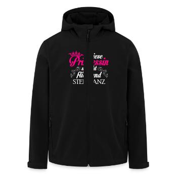 Stepptanz - Prinzessin - Recycelte Männer Softshell-Jacke von Stanley/Stella - Schwarz - Vorne - AI Model Male 185 light (185cm)