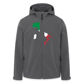 Italien - Recycelte Männer Softshell-Jacke von Stanley/Stella - Schwarz - Vorne - AI Model Male 185 light (185cm)