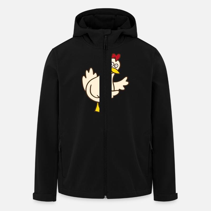 chicken - Men’s Recycled Softshell Jacket by Stanley/Stella - black