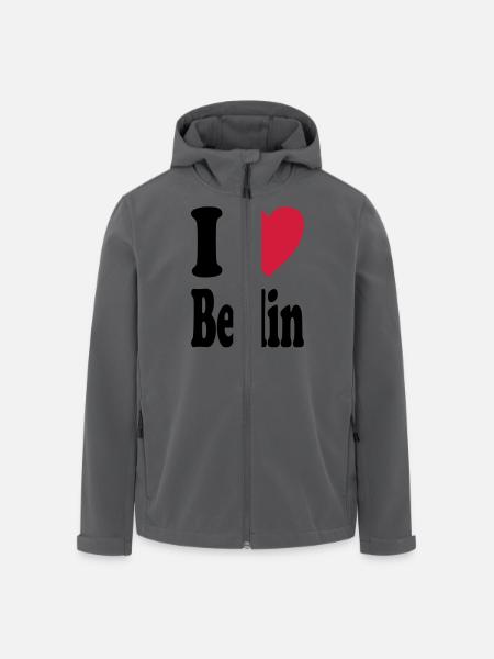 I love Berlin - Men’s Recycled Softshell Jacket by Stanley/Stella - black