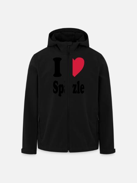 I love Spätzle (Alle Farben!) - Recycelte Männer Softshell-Jacke von Stanley/Stella - Schwarz