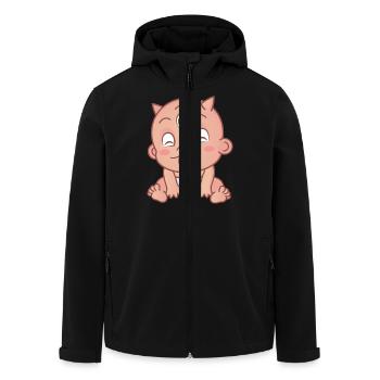 Baby Monster - Recycelte Männer Softshell-Jacke von Stanley/Stella - Schwarz - Vorne - AI Model Male 185 light (185cm)