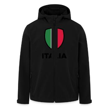 Nationalflagge von Italien - Recycelte Männer Softshell-Jacke von Stanley/Stella - Schwarz - Vorne - AI Model Male 185 light (185cm)