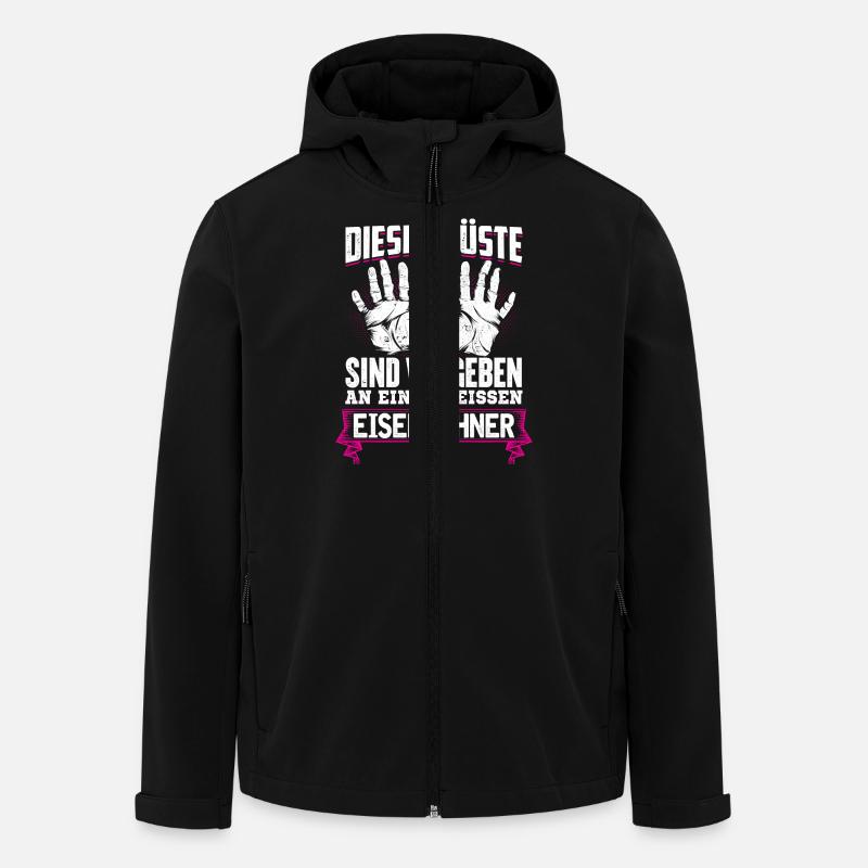 EISENBAHNER - Brüste - Recycelte Männer Softshell-Jacke von Stanley/Stella - Schwarz
