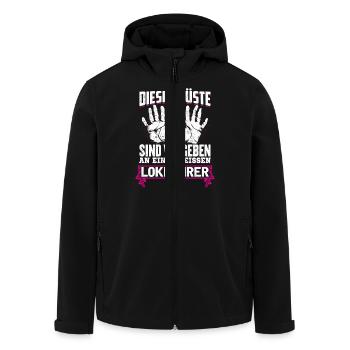LOKFÜHRER - Brüste - Recycelte Männer Softshell-Jacke von Stanley/Stella - Schwarz - Vorne - AI Model Male 185 light (185cm)