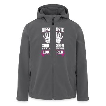 LOKFÜHRER - Brüste - Recycelte Männer Softshell-Jacke von Stanley/Stella - Anthrazit - Vorne - AI Model Male 185 light (185cm)
