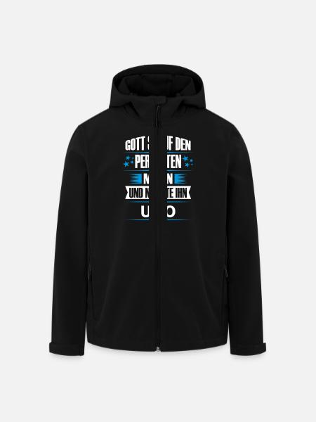UDO - Recycelte Männer Softshell-Jacke von Stanley/Stella - Schwarz