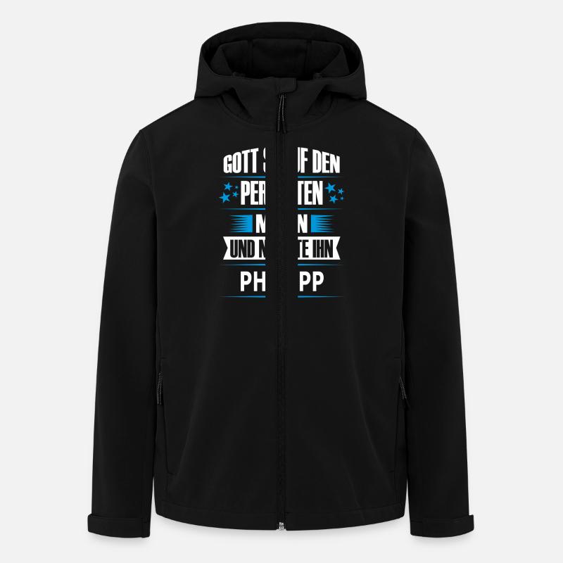 PHILIPP - Recycelte Männer Softshell-Jacke von Stanley/Stella - Schwarz