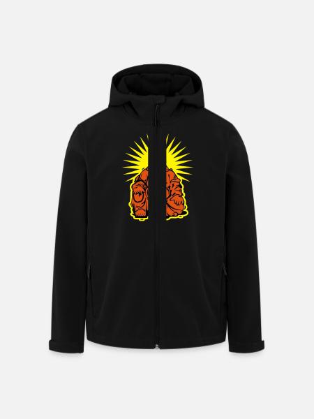 buddha - Recycelte Männer Softshell-Jacke von Stanley/Stella - Schwarz