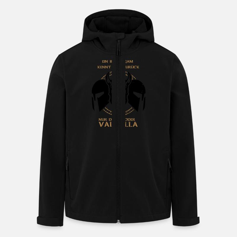 Valhalla Junggesellenabschied - Recycelte Männer Softshell-Jacke von Stanley/Stella - Schwarz