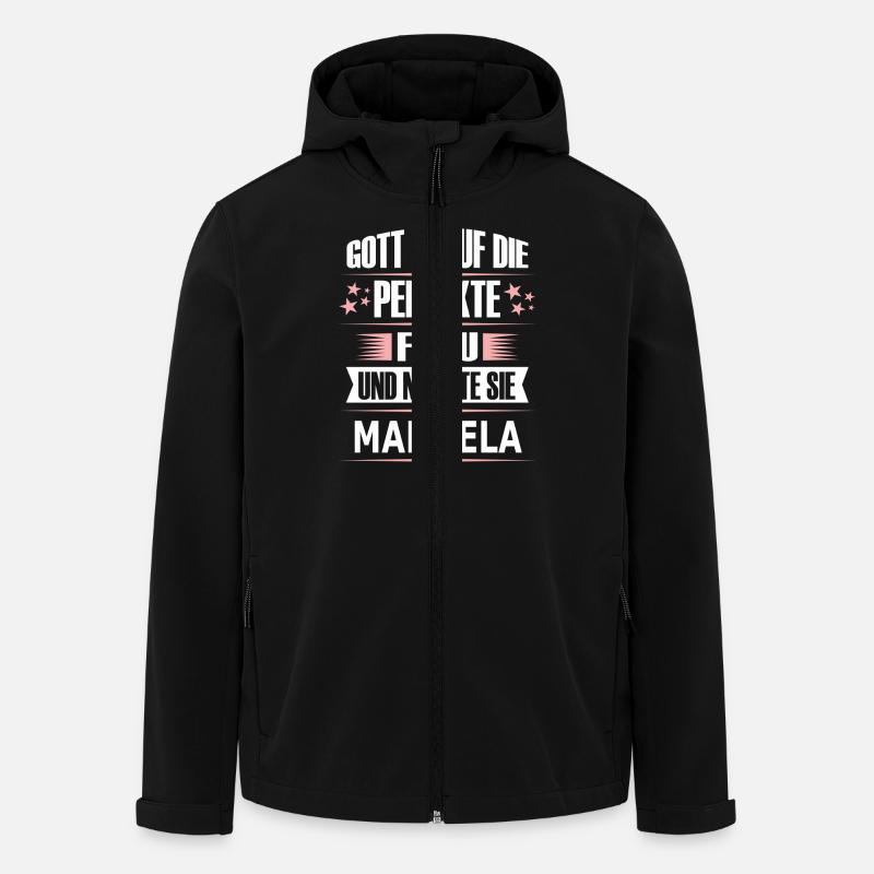 MANUELA - Recycelte Männer Softshell-Jacke von Stanley/Stella - Schwarz
