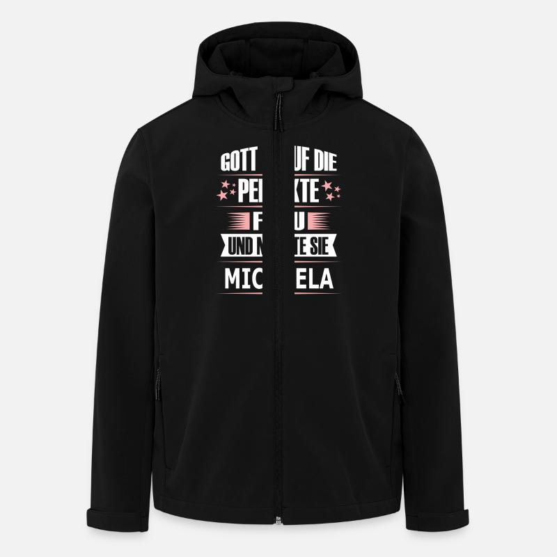 MICHAELA - Recycelte Männer Softshell-Jacke von Stanley/Stella - Schwarz