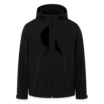 Vogel 3 - Recycelte Männer Softshell-Jacke von Stanley/Stella - Schwarz - Vorne - AI Model Male 185 light (185cm)
