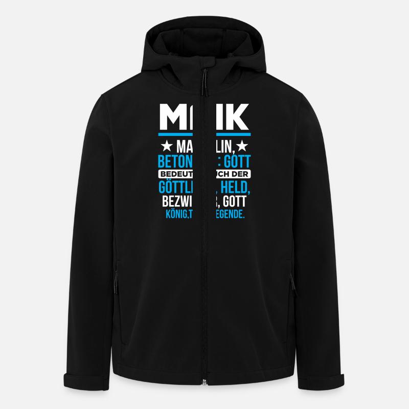 MAIK - Titan - Recycelte Männer Softshell-Jacke von Stanley/Stella - Schwarz