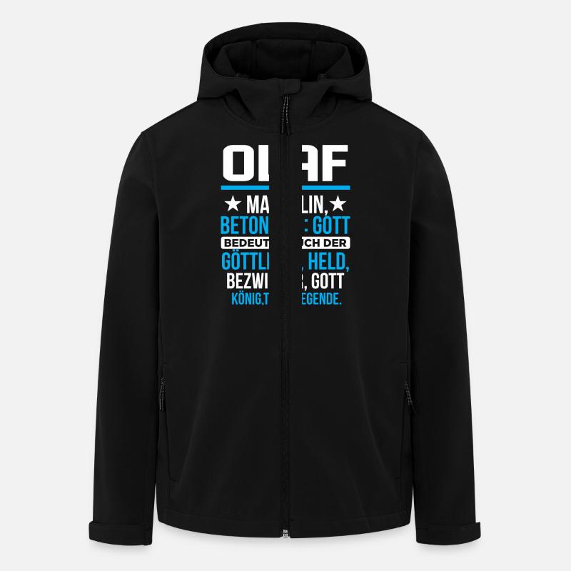 OLAF - Titan - Recycelte Männer Softshell-Jacke von Stanley/Stella - Schwarz